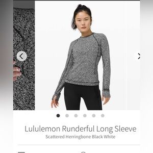 Lululemon Runderful long sleeve size 8
